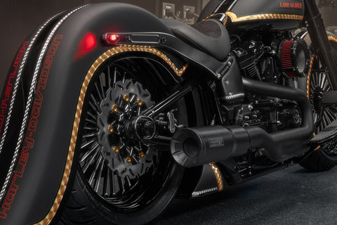 Verlängerter hinterer Kotflügel für 2018-2025 M8 Softail für 180-200mm Reifen