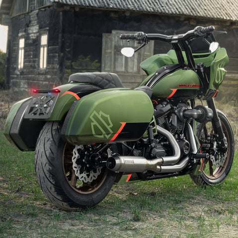 "Back Saver" Rechen T-Bar Mega Lenker (mit Stealth View Tachometer-Option)