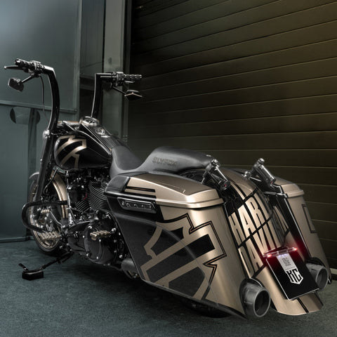 Road King „Killer Bull“ 2" Fat Lenker mit 1.25" Riser-Klemmen