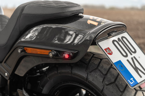 „Task Force“ LED-Rücklicht/Blinker-Kombination für Softail-Fender-Streben