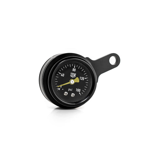 "Twin Cam" Rocker Box montiertes Air Ride schwarzes Manometer-Kit