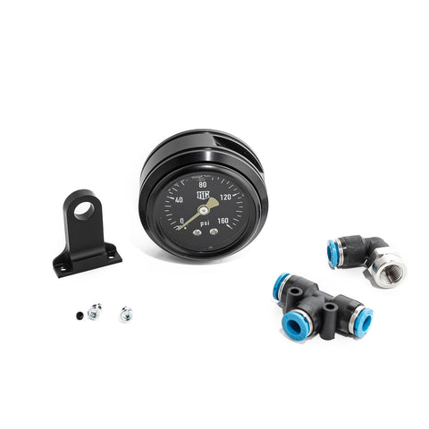 "Milwaukee-Eight" Rocker Box Mounted Air Ride Schwarzes Druckmesser-Kit