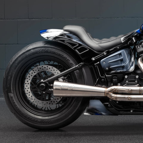 2018-2025 M8 Softail Seitenverkleidungen „Avenger“ für Stoßdämpfer ohne Vorspannungsverstellknopf