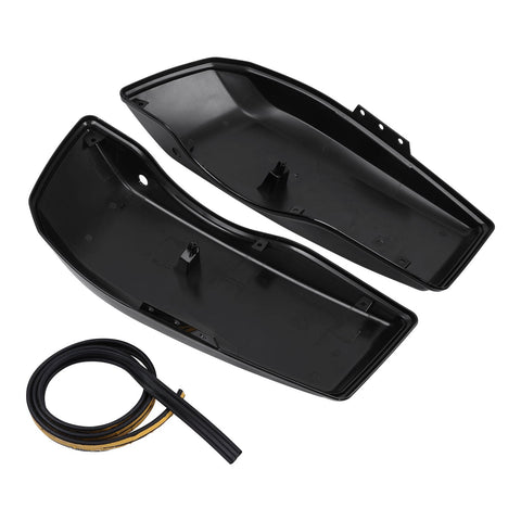 2024–2025 Harley Touring Satteltaschendeckel-Set – Vivid Black | OEM-Stil, ABS