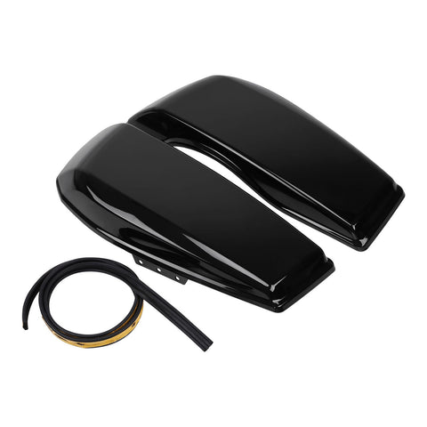 2024–2025 Harley Touring Satteltaschendeckel-Set – Vivid Black | OEM-Stil, ABS
