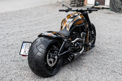 280-300 Reifen V-Rod Custom Heckfender 2007-2017 „Kurzes Oval“